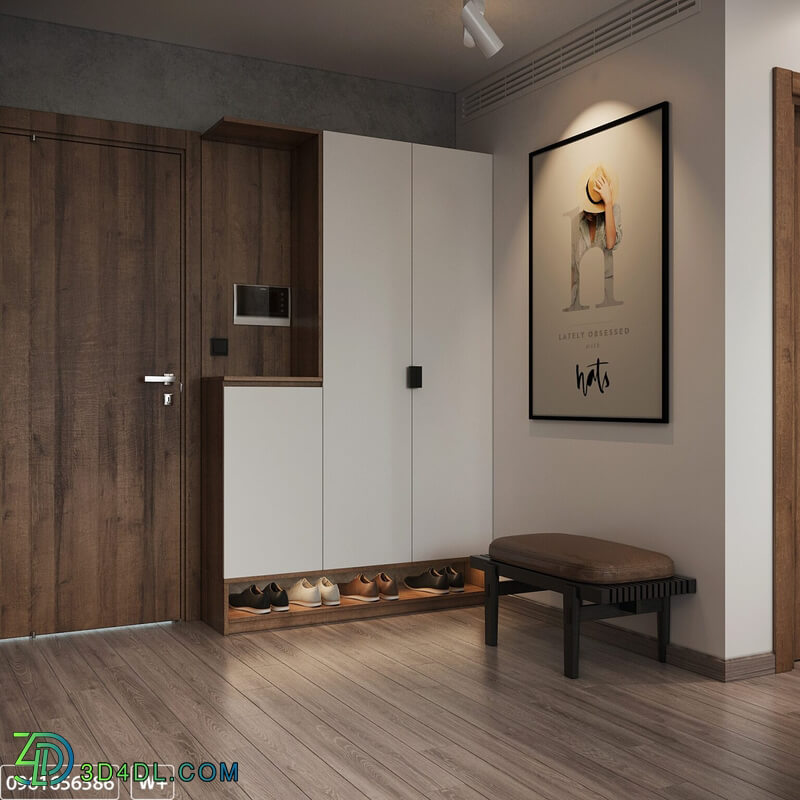 3D Interior Apartment 138 Scene File 3dsmax By DoanHaiTrung