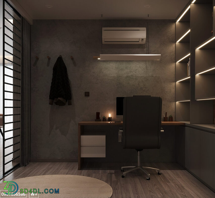 3D Interior Apartment 138 Scene File 3dsmax By DoanHaiTrung