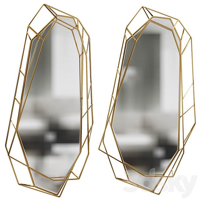 DIAMOND BIG MIRROR by maisonvalentina 3D Models