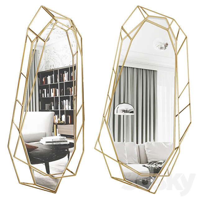 DIAMOND BIG MIRROR by maisonvalentina 3D Models