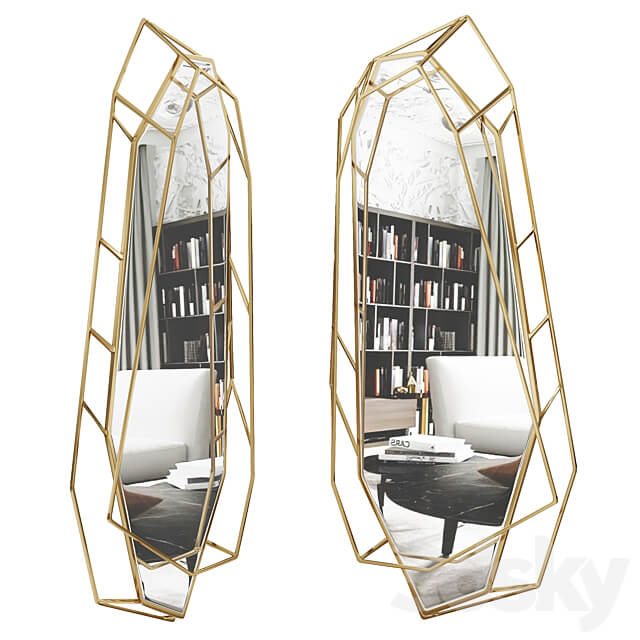 DIAMOND BIG MIRROR by maisonvalentina 3D Models