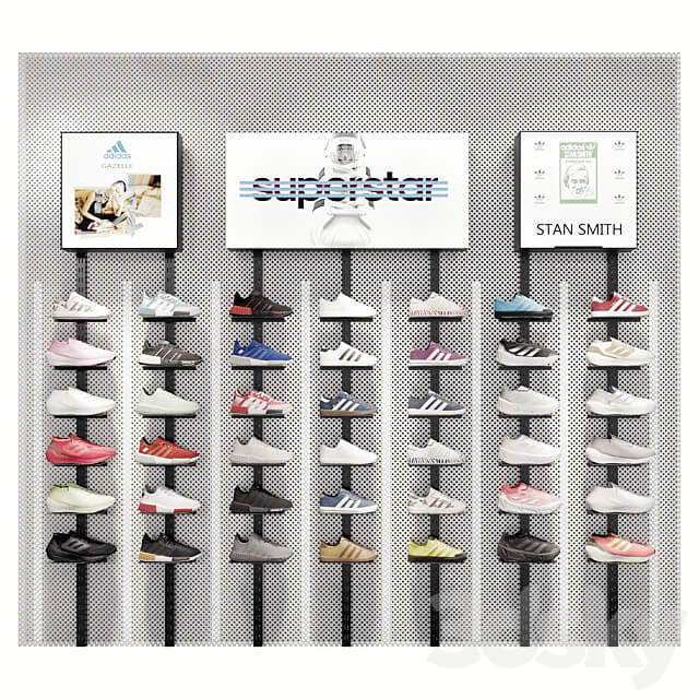 sports shoe store 3D Models