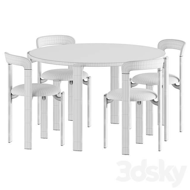 Hay REY Table Chair 3D Models