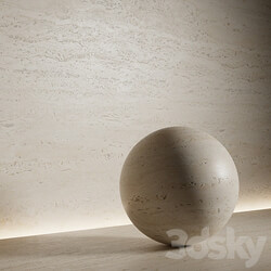 Stone material travertine pbr seamless 3D Models 