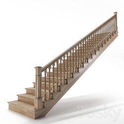 wooden stairs 3D Models 