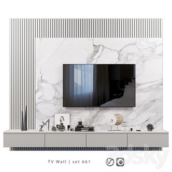 TV Wall set 661 3D Models 