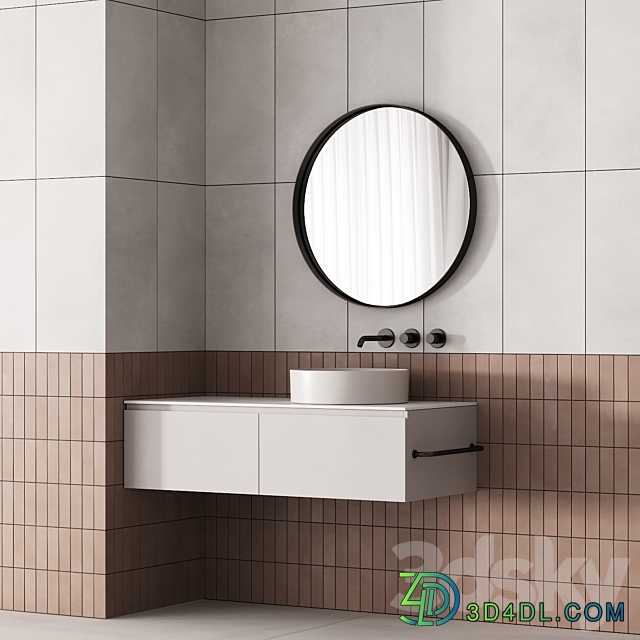 187 bathroom furniture 03 minimal scandi 2 options 00 3D Models