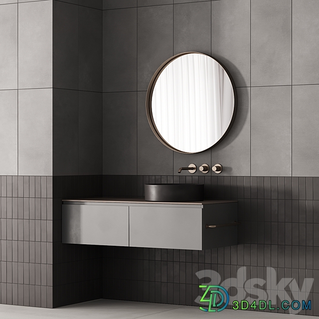 187 bathroom furniture 03 minimal scandi 2 options 00 3D Models