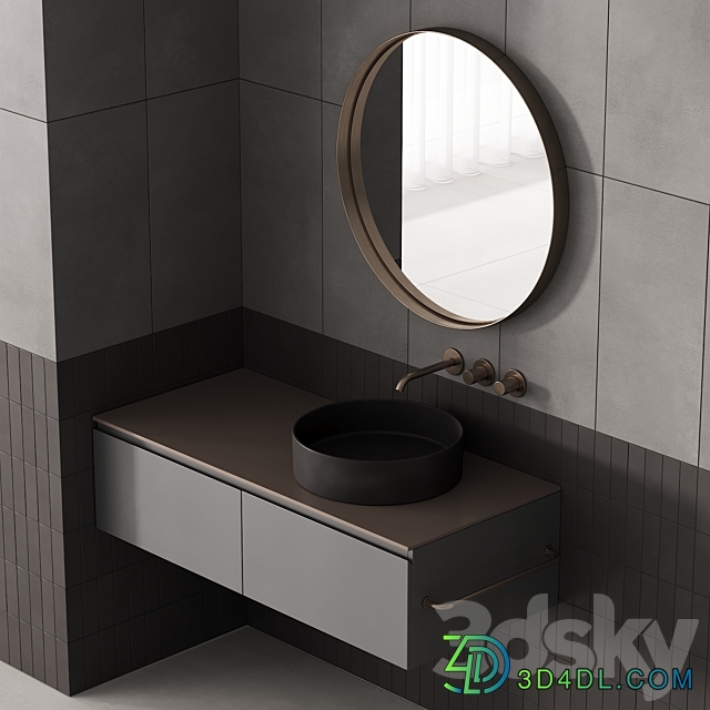 187 bathroom furniture 03 minimal scandi 2 options 00 3D Models