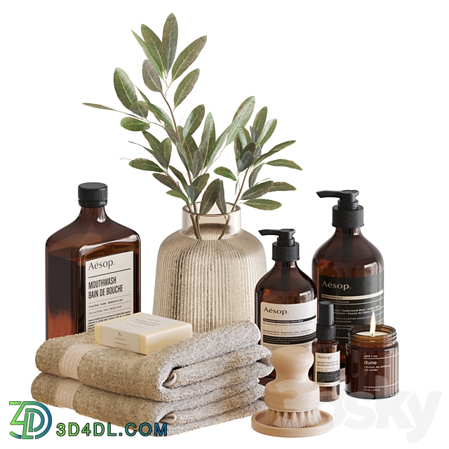 Bathroom Accessories 07 3D Models
