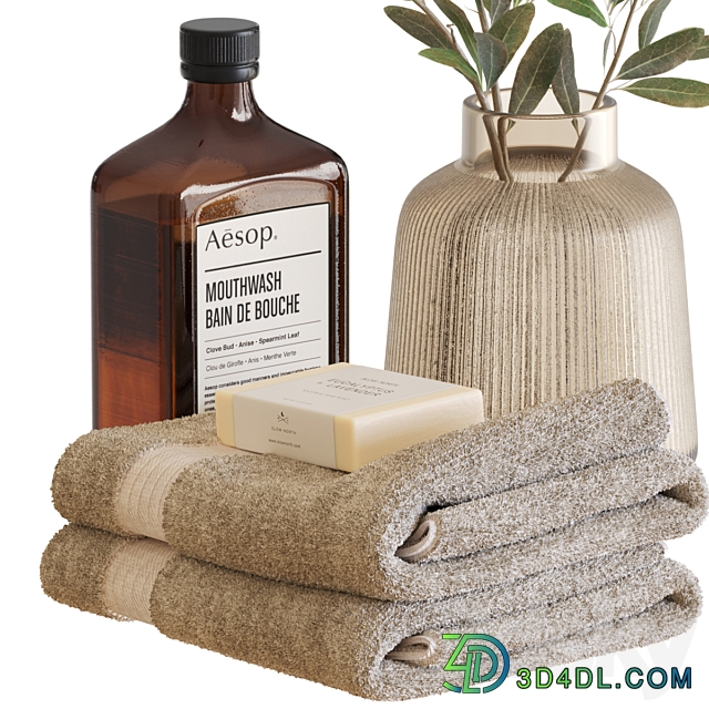Bathroom Accessories 07 3D Models