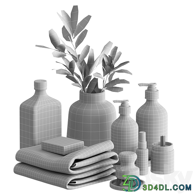 Bathroom Accessories 07 3D Models