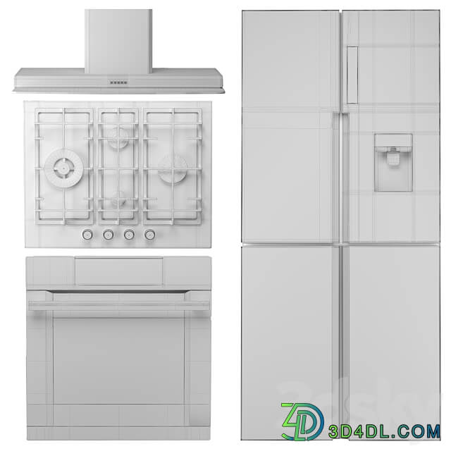 Haier Appliances Set3 3D Models
