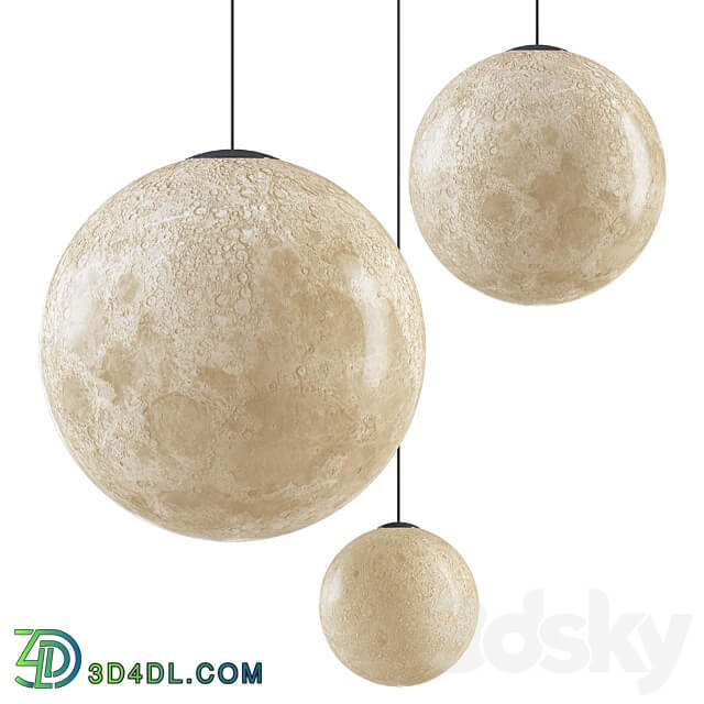 Planet Pendant Ensemble Pendant light 3D Models