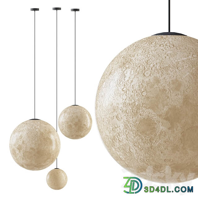 Planet Pendant Ensemble Pendant light 3D Models