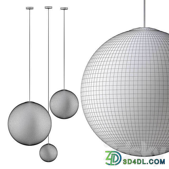 Planet Pendant Ensemble Pendant light 3D Models