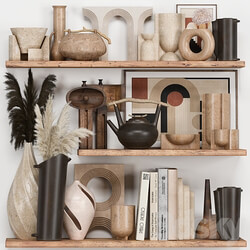 Decorative Set Rustic style 08 3D Models 
