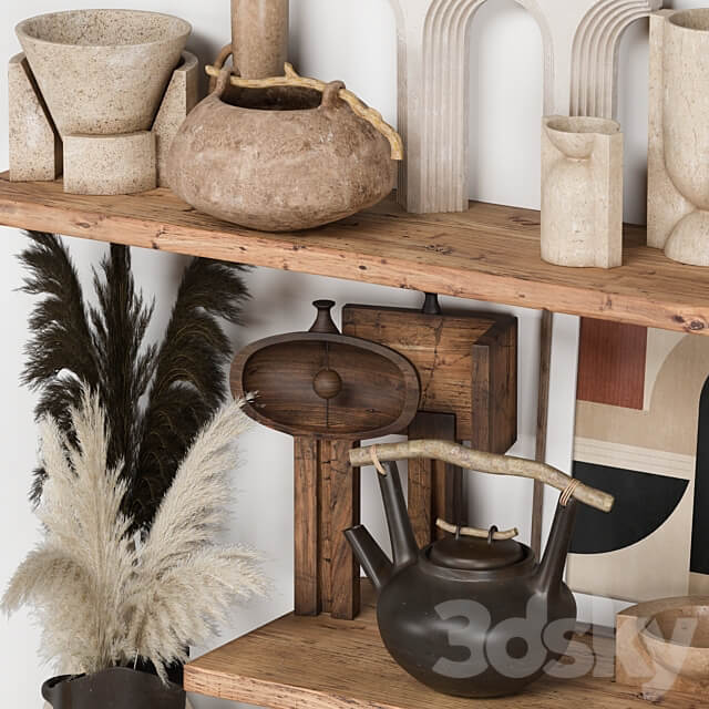 Decorative Set Rustic style 08 3D Models