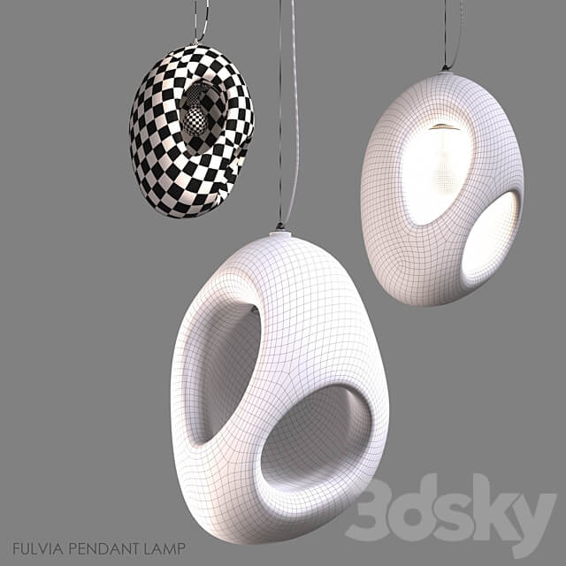 Fulvia Pendant Lamp Drcg Model No 38 Pendant light 3D Models