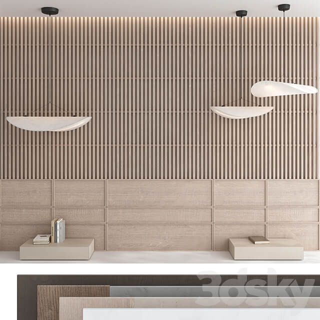 Decorative wall panel set 81 3D Models