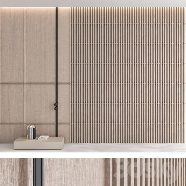 Decorative wall panel set 81 3D Models