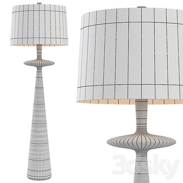 Floor lamp Arteriors Home Putney 3D Models