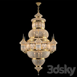 Chandelier Islamic Moroccan Crystal Chandelier Model CS 7000 Pendant light 3D Models 