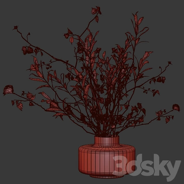 Bouquet of branches 3D Models