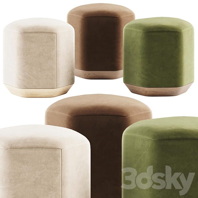 Atay Pouf by Verges 3D Models