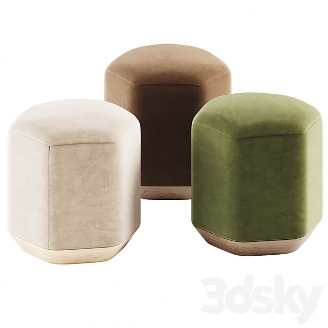 Atay Pouf by Verges 3D Models