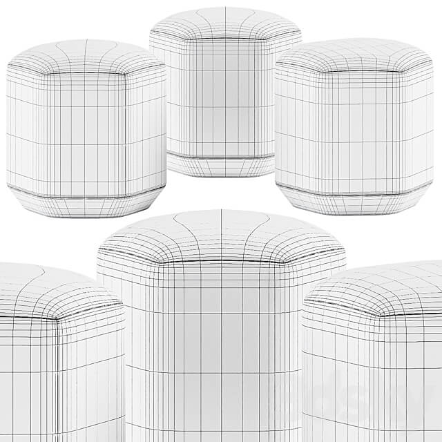 Atay Pouf by Verges 3D Models