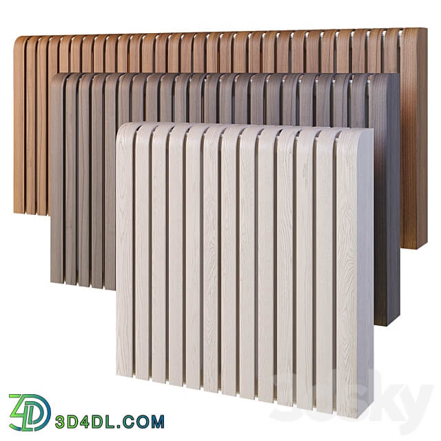 Radius screens for heating radiators 3D Models