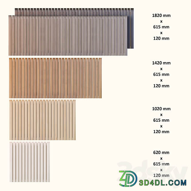 Radius screens for heating radiators 3D Models