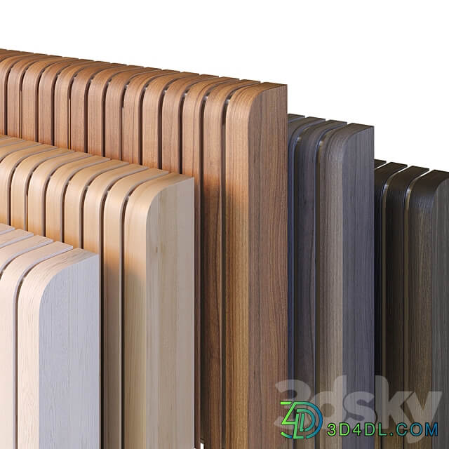 Radius screens for heating radiators 3D Models