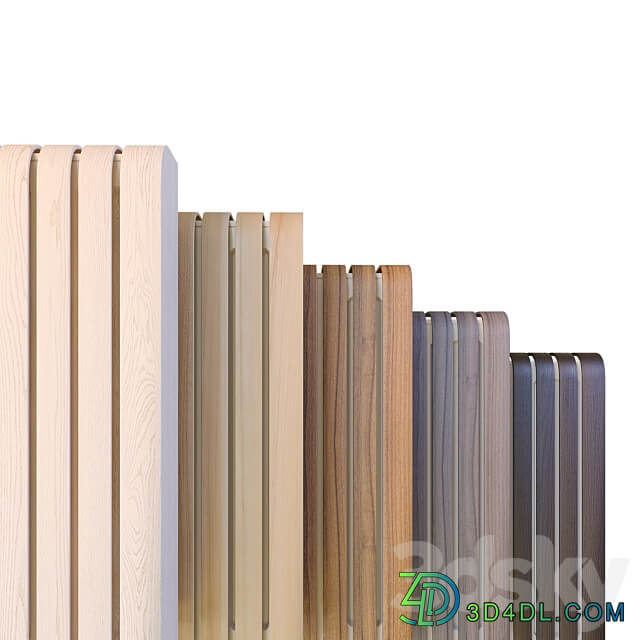 Radius screens for heating radiators 3D Models