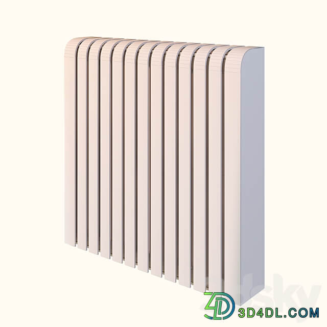 Radius screens for heating radiators 3D Models