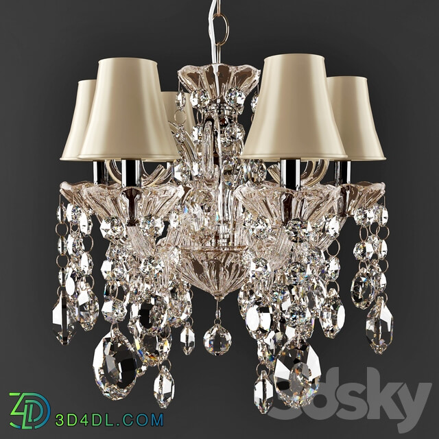 Chandeliers Pendant CRYSTAL LUX SIENA SP6 Pendant light 3D Models