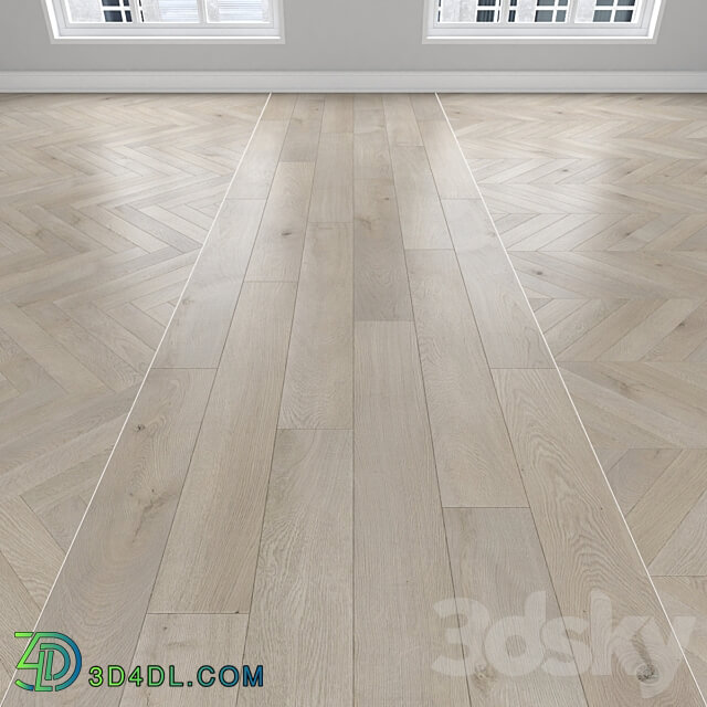 Parquet Oak Wood 3D Models