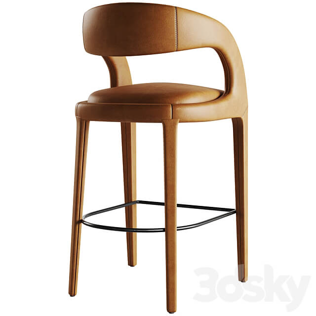 Four Hands Hawkins Bar Stool 3D Models