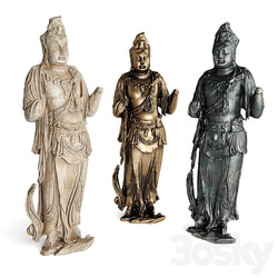 Standing Buddha bodhisattva sculpture 3D Models 