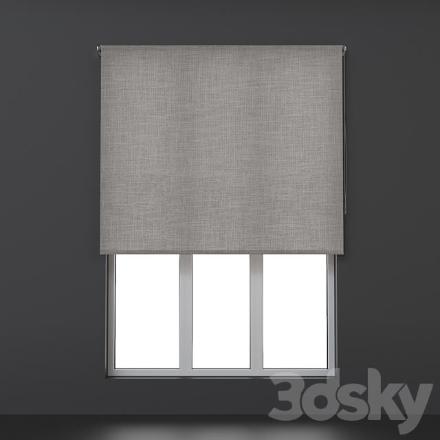 Roller blinds. Set 22 3D Models