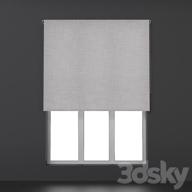 Roller blinds. Set 22 3D Models