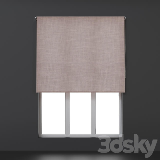 Roller blinds. Set 22 3D Models