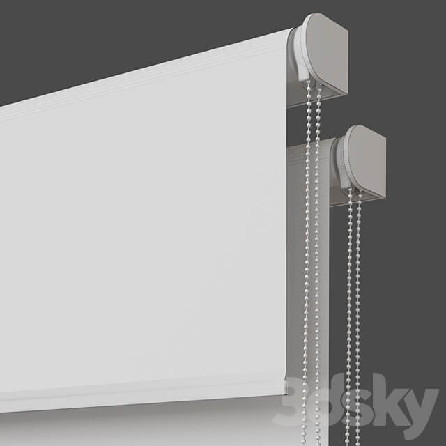 Roller blinds. Set 22 3D Models