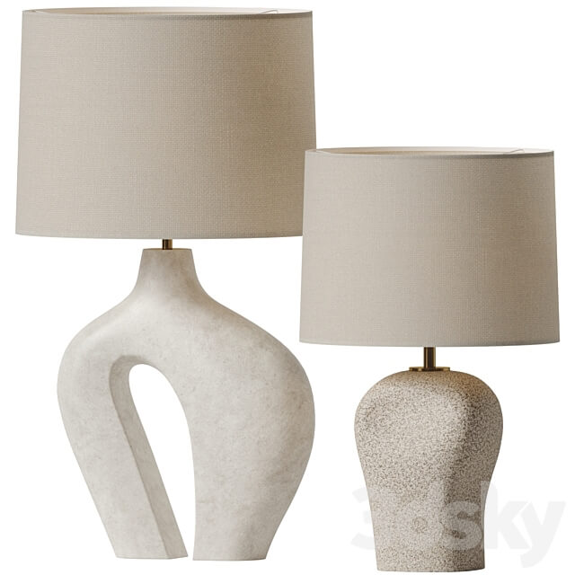 Large Hepworth and Blob Lamp Kassandra Thatcher 3D Models
