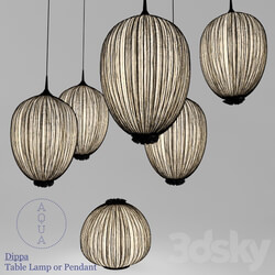 Aqua Creations Dippa Table Lamp or Pendant Pendant light 3D Models 