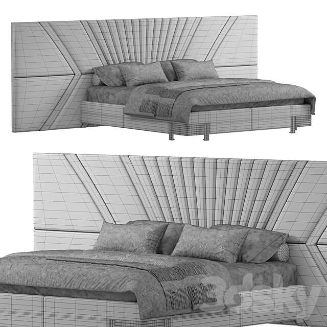 Piero Bed Bed 3D Models