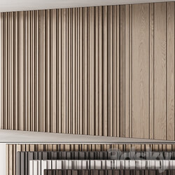 205 wall composition 04 decorative wall panel kit 03 3D Models 