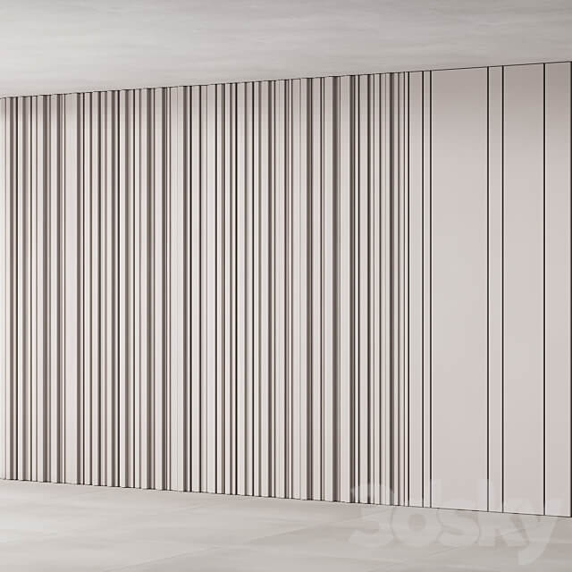 205 wall composition 04 decorative wall panel kit 03 3D Models