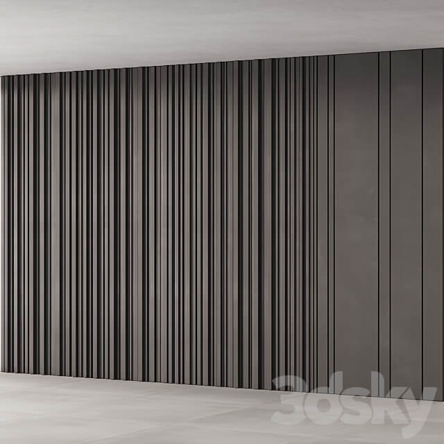205 wall composition 04 decorative wall panel kit 03 3D Models